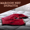 Customized Bride Entry Dupatta | Latest Collection of Personalized Bride Groom Name Chunni | Make Your Day Special-Maroon