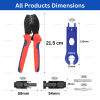 Crimping tool with spanner and connector