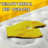 Customized Bride Entry Dupatta | Latest Collection of Personalized Bride Groom Name Chunni | Make Your Day Special-Mustard Yellow