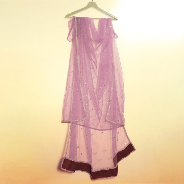 Customized Bride Entry Dupatta | Latest Collection of Personalized Bride Groom Name Chunni | Make Your Day Special-Pink