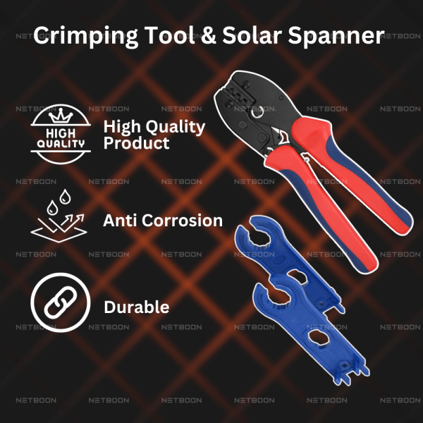 Solar MC4 Crimping Tool with Spanner for Solar System Connector