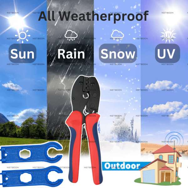 Solar MC4 Crimping Tool with Spanner for Solar System Connector