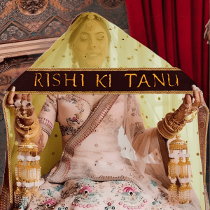 Yellow full bridal dupatta