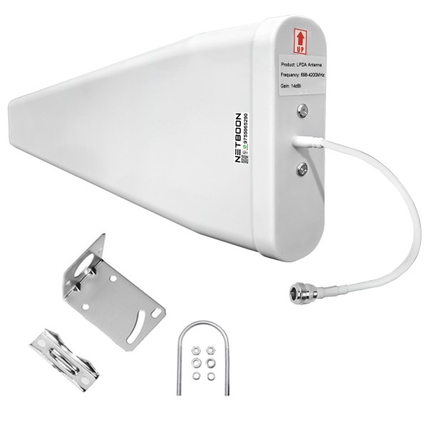 high gain antenna, directional antenna High-Gain 14dBi External Directional LPDA Antenna | 2G, 3G, 4G, 5G Wideband Antenna