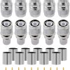 TNC Male Connector for LMR400, HLF400, RG8, KMR400, RG213, Belden 9913 Coaxial Cables - PACK OF 2