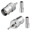 BNC Female Crimp Connector For RG174, RG316, RG178 Coaxial Cables - PACK OF 2