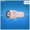 TNC MALE TO BNC FEMALE ADAPTER CONNECTOR CABLE antenna EXTENSION (3) TNC Male to BNC Female Adapter | Straight RF Coaxial Connector | 50 Ohm Converter - Pack of 2