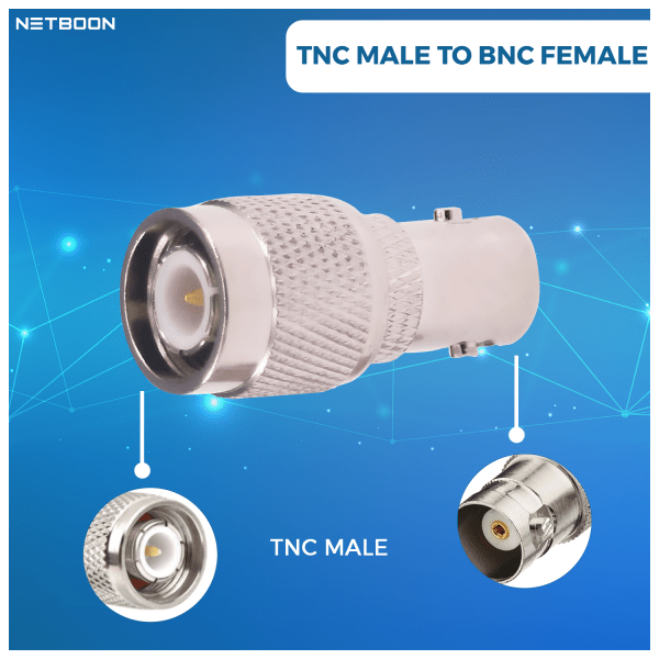 TNC MALE TO BNC FEMALE ADAPTER CONNECTOR CABLE antenna EXTENSION (7) TNC Male to BNC Female Adapter, 50 Ohm RF Connector, Straight Coaxial RF Adapter, NETBOON TNC BNC Connector, Antenna Coaxial Adapter, Radio Signal Connector, Wireless Communication Adapter, High-Frequency RF Adapter, Testing Equipment Connector, Durable TNC to BNC Adapter, Professional-Grade RF Connector, Compact Coaxial Adapter, RF Signal Transmission Tool, Surveillance System Coaxial Connector