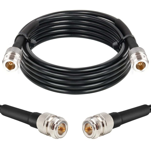 LMR200 RF Coaxial Cable Assembly with N Female to N Female Connector (1) LMR200 RF Coaxial Cable Assembly with N Female to N Female Connector