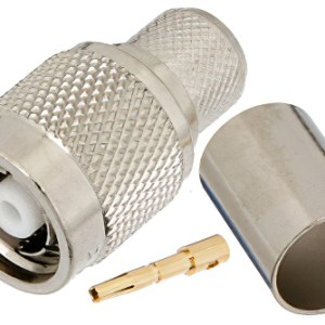 RP-TNC Male crimp connector FOR LMR400 coaxial cable