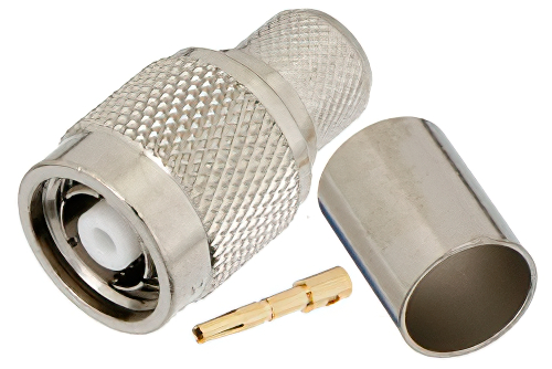 RP-TNC Male crimp connector FOR LMR400 coaxial cable