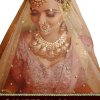 NETBOON Customized Bridal Entry Soft Net Dupatta with Velvet Border & Latkan Lace – Name Personalization, All Colors, Free Size