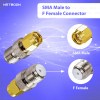 SMA Male to F Type Female Adapter | Coaxial RF Connector | SMA to F-Type Converter (Pack of 2)