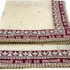 NETBOON Sada Saubhagyawati Bhava Bridal Wedding Dupatta with Sequins Lace | Dulhan Chunni 2.5m