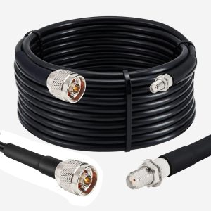 NETBOON HLF400 Coaxial Cable Assembly – N Male to SMA Male Connector | Low-Loss 50 Ohm RF Cable for Antennas & Wireless Equipment