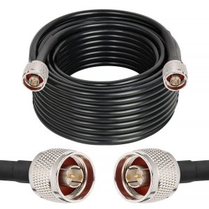 NETBOON HLF400 Coaxial Cable Assembly – N Male to N Male Connector Low-Loss 50 Ohm RF Cable for Antenna, WiFi & Telecom (1) NETBOON HLF400 Coaxial Cable Assembly – N Male to N Male Connector | Low-Loss 50 Ohm RF Cable for Antenna, WiFi & Telecom