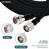 HLF400 Coaxial Cable Assembly – N Male to RP-TNC Male Connector | 50 Ohm Low-Loss RF Cable for Wi-Fi, Networking & Industrial Applications
