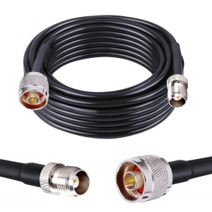 NETBOON HLF400 Coaxial Cable Assembly – N Male to TNC Female Connector | 50 Ohm Low-Loss RF Cable for Industrial & Wireless Applications