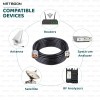 NETBOON HLF400 Coaxial Cable Assembly – N Male to TNC Female Connector | 50 Ohm Low-Loss RF Cable for Industrial & Wireless Applications