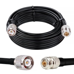 NETBOON HLF400 Coaxial Cable Assembly – TNC Male to N Female Connector | High-Frequency RF Cable