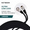 HLF400 Coaxial Cable Assembly – TNC Male to N Female Connector | High-Frequency RF Cable
