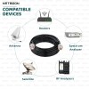 HLF400 Coaxial Cable Assembly – TNC Male to N Female Connector | High-Frequency RF Cable