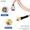 NETBOON RG316 Coaxial Cable Assembly – N Male to SMA Male Connectors, 50 Ohm Flexible Low-Loss RF Jumper NETBOON RG316 Coaxial Cable Assembly – N Male to SMA Male Connectors, 50 Ohm Flexible Low-Loss RF Jumper