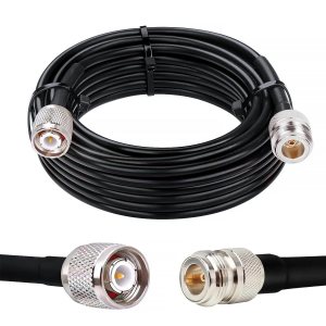 NETBOON HLF400 Coaxial Cable Assembly – TNC Male to N Female Connector | High-Frequency Low Loss RF Cable