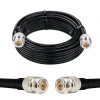 NETBOON HLF400 Coaxial Cable Assembly N Female to N Female Connector | 50 Ohm Low Loss RF Coax Cable | UV Resistant | Custom Length | Compatible with RF Modules, Antenna Systems