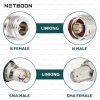 NETBOON HLF400 Coaxial Cable Assembly N Female to SMA Male Connector | 50 Ohm Low Loss RF Coax Cable | UV Resistant | Custom Length | Compatible with RF Equipment, Lab Instruments