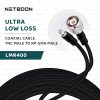 NETBOON HLF400 Coaxial Cable Assembly TNC Male to RP-SMA Male Connector Low Loss 50 Ohm RF Cable LMR400 Equivalent UV Resistant Dual Shielded Coax Jumper (2) NETBOON HLF400 Coaxial Cable Assembly TNC Male to RP-SMA Male Connector | Low Loss 50 Ohm RF Cable | LMR400 Equivalent | UV Resistant Dual Shielded Coax Jumper