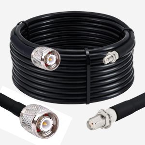 NETBOON HLF400 Coaxial Cable Assembly TNC Male to SMA Female Connector 50 Ohm Low Loss Coax Cable for GPS, SDR, Antennas, Test Equipment (1) NETBOON HLF400 Coaxial Cable Assembly TNC Male to SMA Female Connector 50 Ohm Low Loss Coax Cable for GPS, SDR, Antennas, Test Equipment (1)