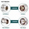 NETBOON HLF400 Coaxial Cable Assembly with N Female to TNC Female Connector 50 Ohm Low Loss RF Coax LMR400 Equivalent Dual Shielded Weather Resistant Cable (2) HLF400 Coaxial Cable with N Female to TNC Female Connector | Outdoor Low Loss RF Extension | 50 Ohm Coax Jumper