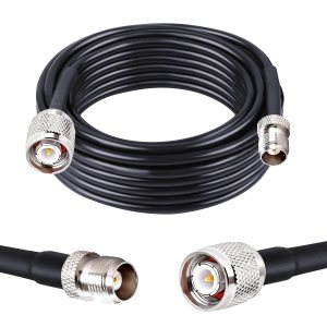 NETBOON HLF400 Coaxial Cable Assembly with TNC Male to TNC Female Connector | 50 Ohm Low Loss RF Coax | LMR400 Equivalent | UV Resistant | Dual Shielded Jumper Cable