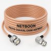 NETBOON RG316 Coaxial Cable Assembly With BNC Male to BNC Male Right Angle Connector (1) NETBOON RG316 Coaxial Cable Assembly with BNC Male to BNC Male Right Angle Connector | Flexible RF Jumper Cable for CCTV, Audio-Video Systems, Lab Testing & Communication Devices