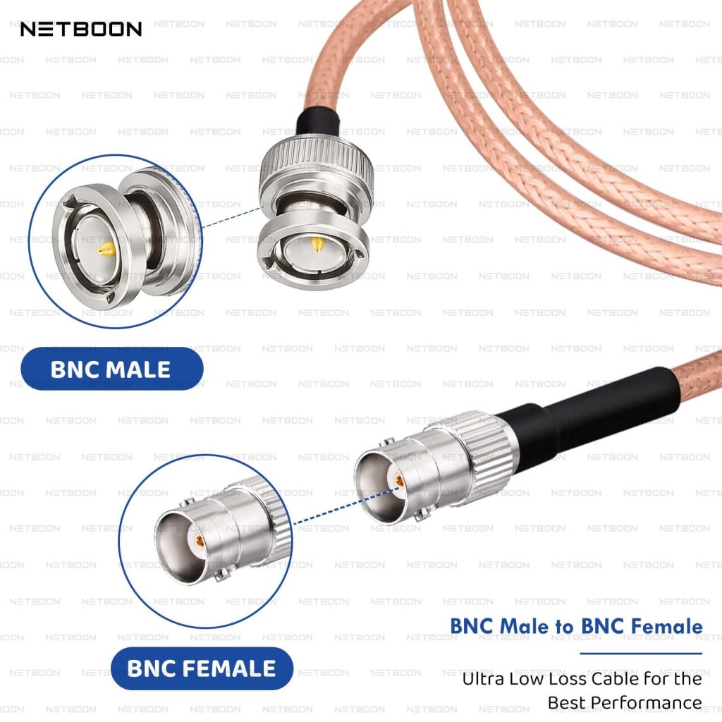 RG316 Coaxial Cable Assembly with BNC Male to BNC Female Connector RF ...