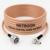 NETBOON RG316 Coaxial Cable Assembly – N Male to CRC9 Male Right Angle Connectors, 50 Ohm Flexible RF Jumper for Modems, RF Test Devices, and Compact Antenna Integration