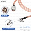 NETBOON RG316 Coaxial Cable Assembly – N Male to CRC9 Male Right Angle Connectors, 50 Ohm Flexible RF Jumper for Modems, RF Test Devices, and Compact Antenna Integration