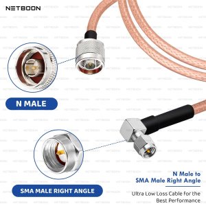 RG316 coaxial cable assembly, N male to SMA male right angle connector, PTFE-insulated flexible coax jumper, low loss RF extension wire, compact 50 ohm coax for LTE module, SMA angled RF connector cable, braided shielded pigtail patch lead, SDR signal jumper for lab equipment, GPS RF cable for telecom use, router to antenna interconnect cord, high-frequency RF transmission line, IoT gateway coaxial extension, LTE-compatible RF coax patch, radio frequency analyzer cable, RF lab setup coax wire, repeater-compatible test jumper, SMA male angle adapter cable, precision RF interconnect for tight spaces