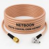 NETBOON RG316 Coaxial Cable Assembly – SMA Male to CRC9 Male Right Angle Connectors | Flexible RF Jumper for Dongles, Wireless Modems, 3G/4G LTE Routers & Embedded RF Devices