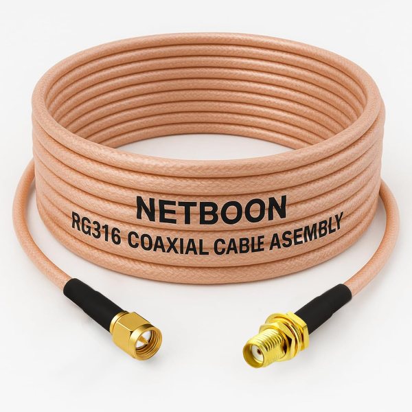 SMA male to SMA female coaxial cable, RG316 jumper for RF signal path, SMA extension cable for LTE router and antenna setup, SMA interface RG316 patch cord, GPS antenna adapter coax cable, 50 Ohm SMA male to jack interconnect, SMA to SMA cable for IoT telemetry units, PTFE insulated RF jumper cable for signal analyzer, SMA female to male cable for SDR modules, high-frequency patch cable for GPS receivers, wireless testing cable SMA RG316 assembly, embedded radio communication coax line, shielded flexible coax for SMA-compatible hardware