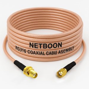 RG316 Coaxial Cable Assembly – SMA Female to RP-SMA Male Connectors Flexible RF Jumper for Antennas, Wireless Systems, Routers & Embedded Devices Shielded Cable (1) RG316 Coaxial Cable Assembly – SMA Female to RP-SMA Male Connectors | Flexible RF Jumper for Antennas, Wireless Systems, Routers & Embedded Devices | Shielded Cable