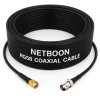 NETBOON RG58 Coaxial Cable Assemble with RP SMA Male to TNC Female Connectors for Wireless Signal Transfer, Communication, Testing, Networking Devices