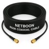 NETBOON RG58 Coaxial Cable Assemble with RP SMA Male to RP SMA Male Connectors for Secure RF Signal Transmission in Communication and Testing Devices NETBOON RG58 Coaxial Cable Assemble with RP SMA Male to RP SMA Male Connectors for Secure RF Signal Transmission in Communication and Testing Devices