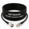 NETBOON HLF 400 Coaxial Cable Assembly – RP-TNC Male to UHF Female Connector – Low Loss 50 Ohm RF Cable for Antenna, Wireless, Radio, Communication & Networking Systems
