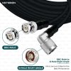 NETBOON HLF400 Coaxial Cable Assembly | BNC Male to N Male Right Angle Connector | 50 Ohm Low Loss RF Cable | Dual Shielded | Outdoor Rated