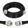 NETBOON HLF400 Coaxial Cable Assembly N Female to BNC Male Connector 50 Ohm Low Loss RF Coax Cable (1) NETBOON HLF400 Coaxial Cable Assembly | N Female to BNC Male Connector | 50 Ohm Low Loss RF Coax Cable | LMR400 Equivalent | Compatible with Test Instruments, RF Devices