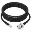 NETBOON HLF400 Coaxial Cable Assembly RP-SMA Male to BNC Male Connector | 50 Ohm Low Loss RF Cable | LMR400 Equivalent | UV Resistant | Dual Shielded | High Frequency Support