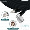 NETBOON HLF400 Coaxial Cable Assembly RP-SMA Male to N Male Right Angle Connector 50 Ohm Low Loss RF Coax Dual Shielded UV Resistant LMR400 Equivalent Cable (2) NETBOON HLF400 Coaxial Cable Assembly RP-SMA Male to N Male Right Angle Connector | 50 Ohm Low Loss RF Coax | Dual Shielded | UV Resistant | LMR400 Equivalent Cable