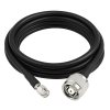 NETBOON HLF400 Coaxial Cable Assembly RP-SMA Male to RP-TNC Male Connector | 50 Ohm Low Loss RF Cable | LMR400 Equivalent | UV Resistant | Shielded for Indoor/Outdoor Use